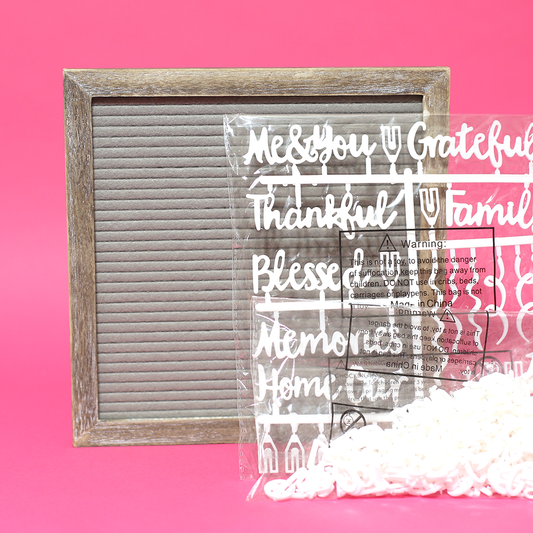 Letterboard Set (Gray Letterboard)