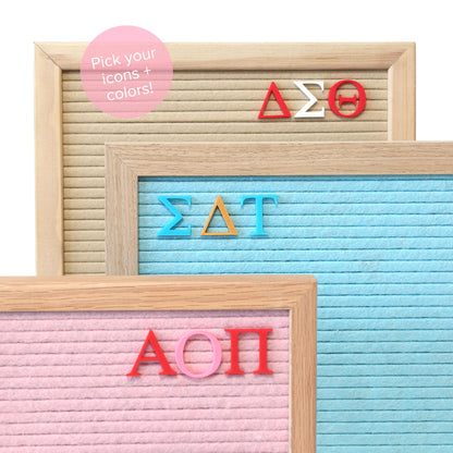 Sorority and Fraternity Chapter Greek Letters