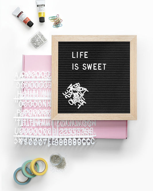 Black Felt Letter Board