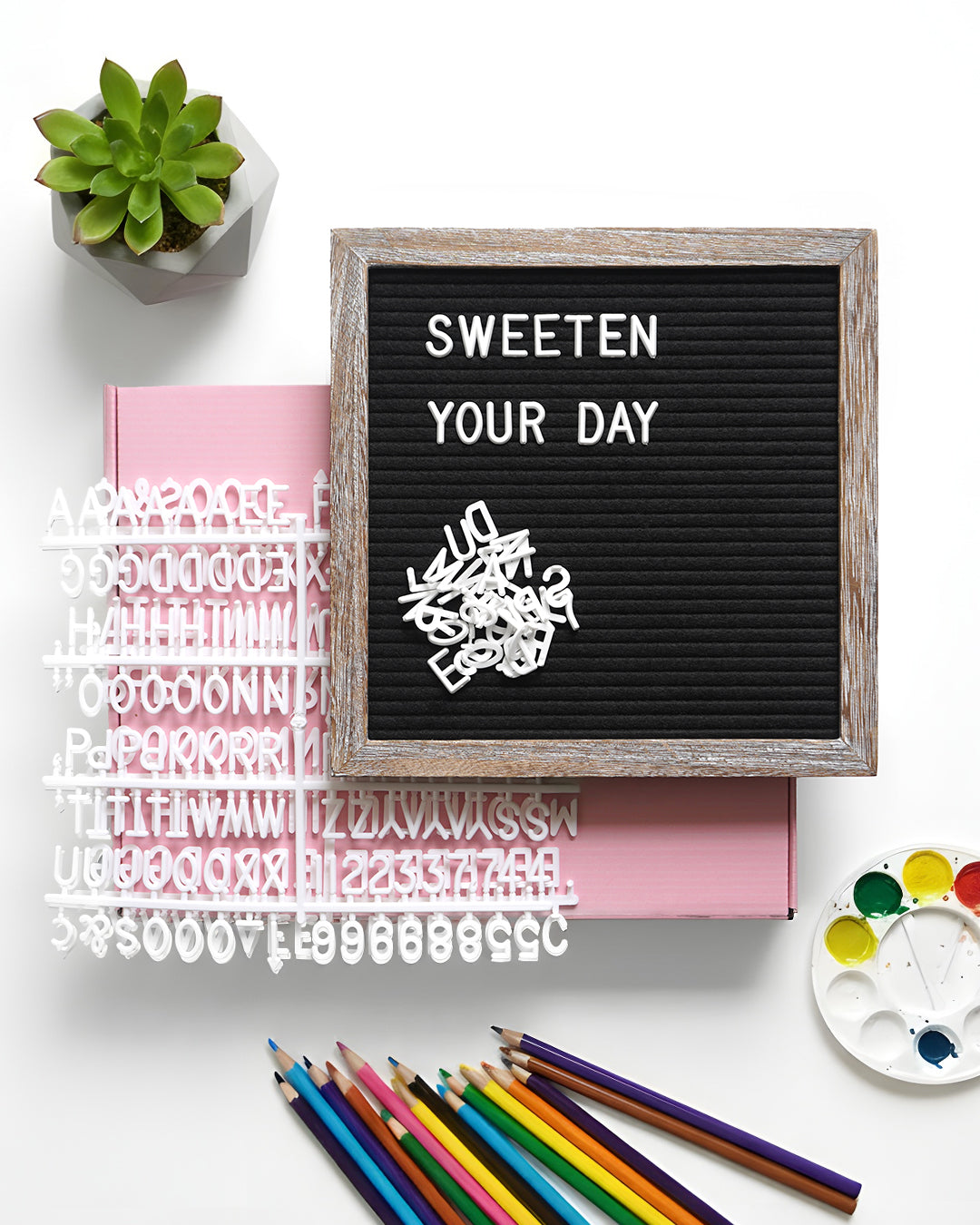 Black Farmhouse Felt Letter Board