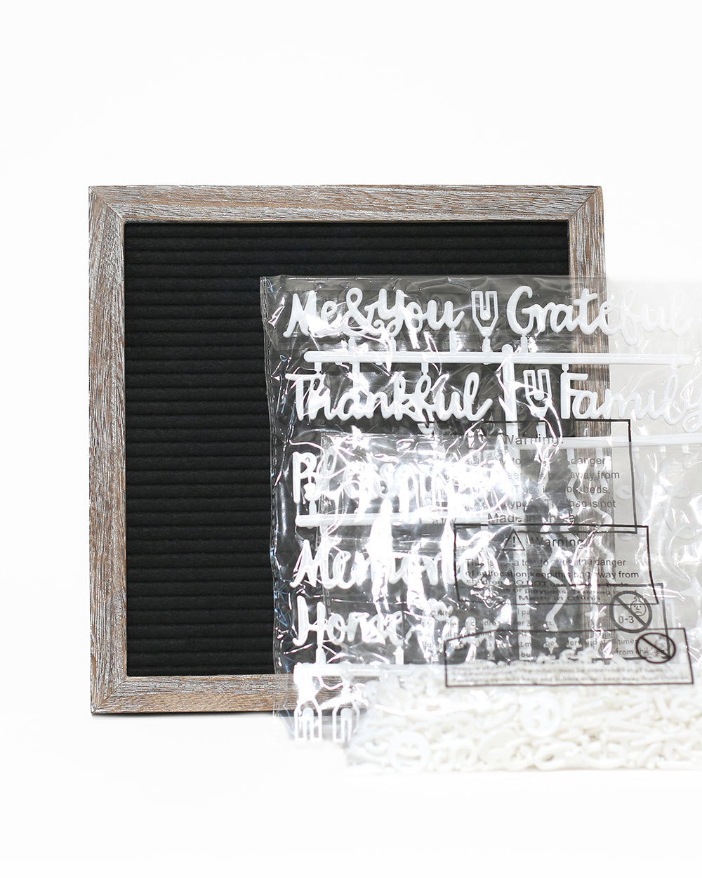 Black Farmhouse Felt Letter Board