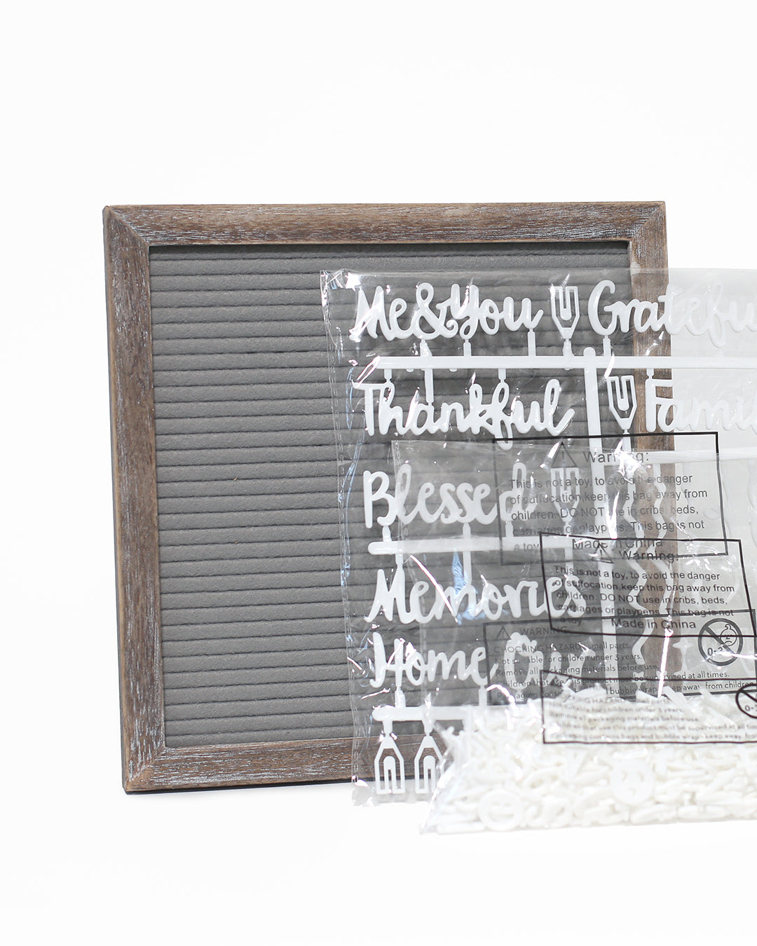 Gray Farmhouse Felt Letter Board