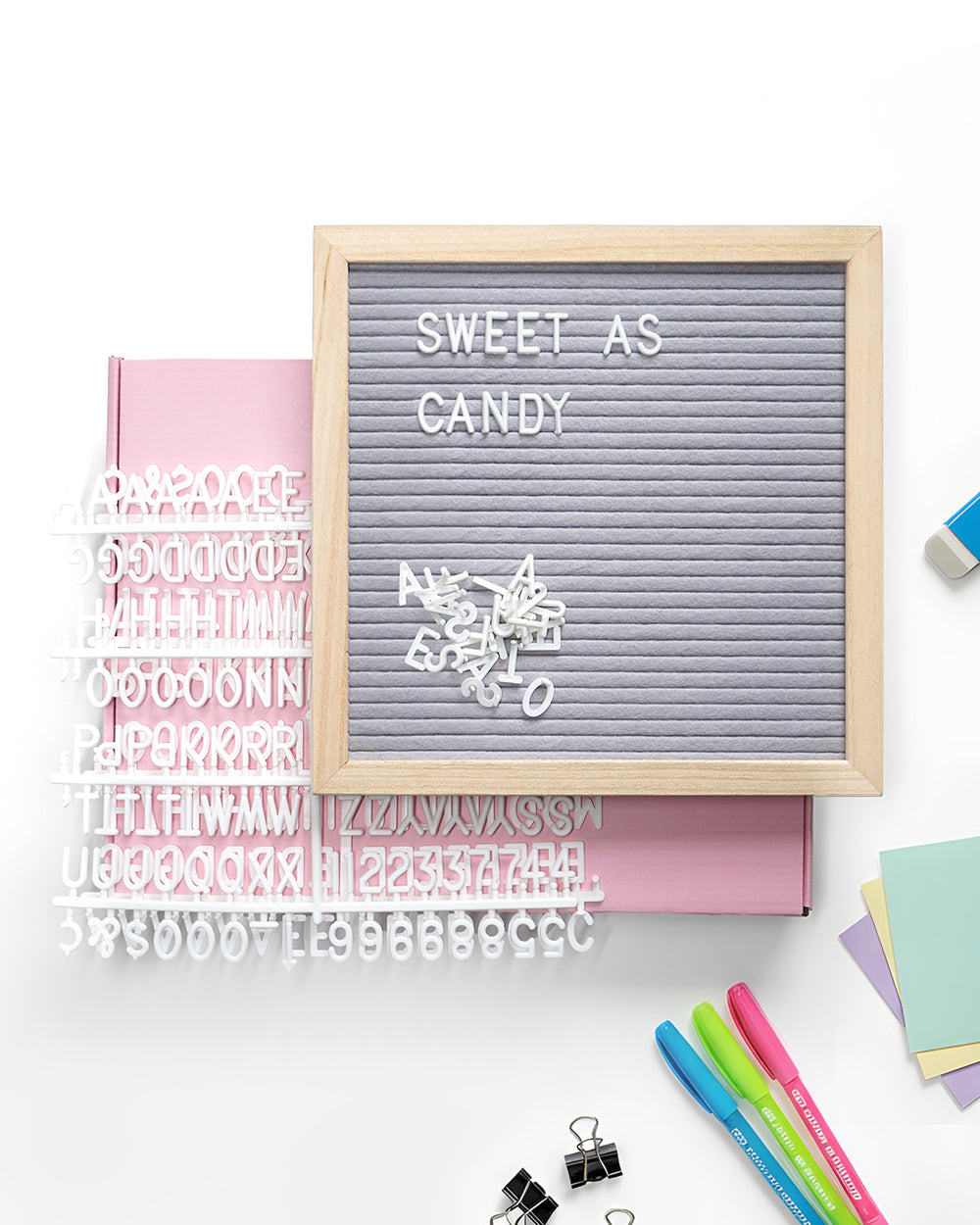 Light Gray Felt Letter Board