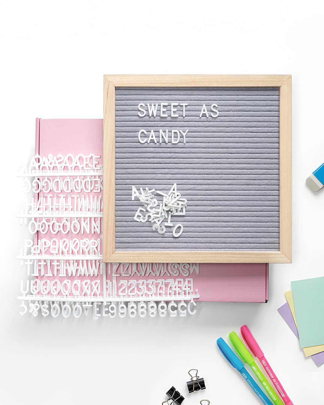 Light Gray Felt Letter Board