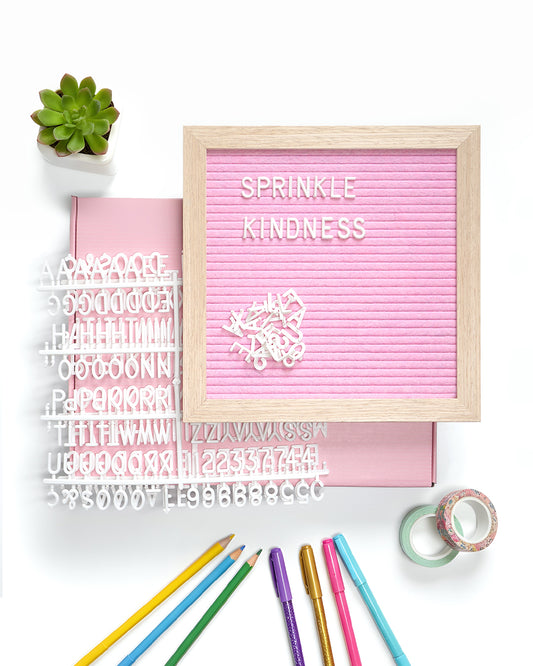 Pink Felt Letter Board