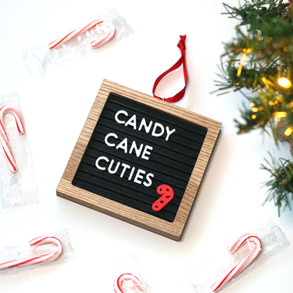 Mini Letterboard Ornament Kit • Custom Gift Tag • Mini Message Board