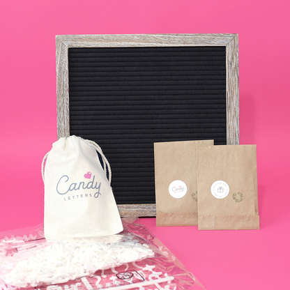 Letterboard & Icons Gift Set (Black Letterboard)