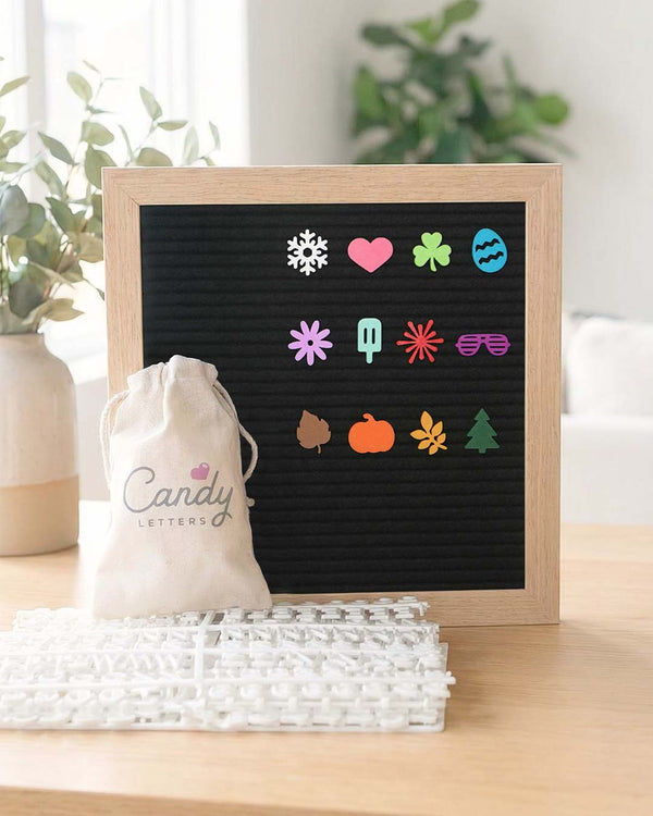 Starter Kit: Letter Board & Charms • 1 Letter Board + 12 Charms = 1 Year of DIY Decor