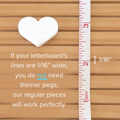 Wooden Letter Board Pegs - Custom Letterboard Icons for Wooden Letter Boards