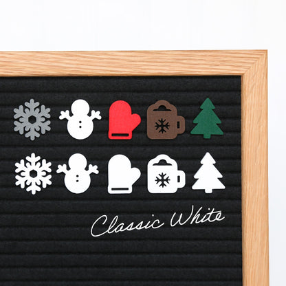 Classic White - Custom Letter Board Icons in all White