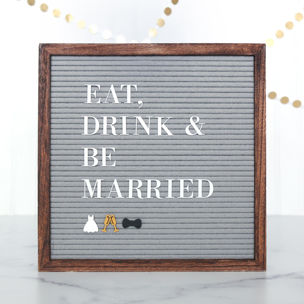 I Do - Engagement & Wedding Letter Board / Letterboard Icon Collection