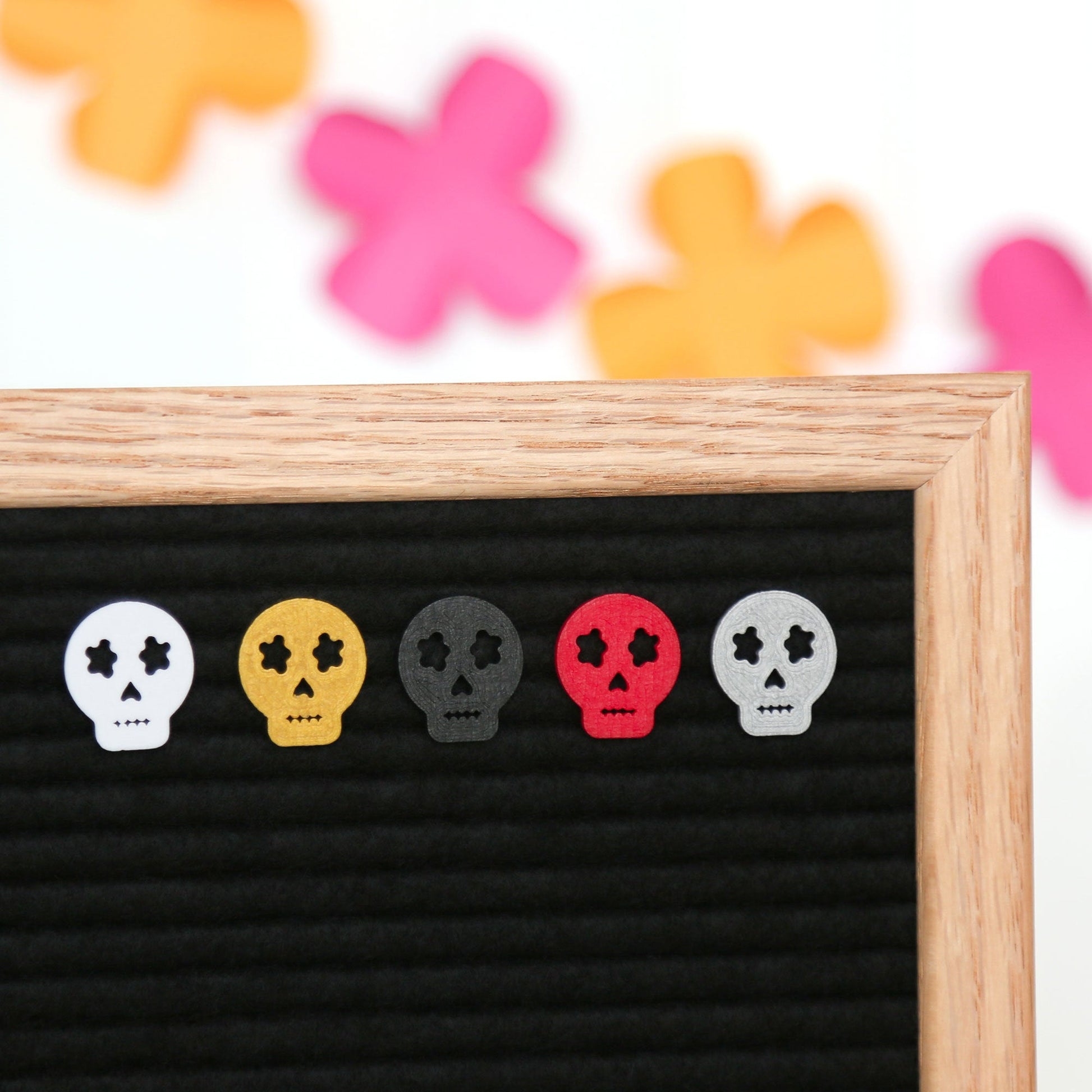 Sugar Skulls (Bolds) - Dia de Los Muertos & Day of the Dead Letter Board / Letterboard Icon Collection