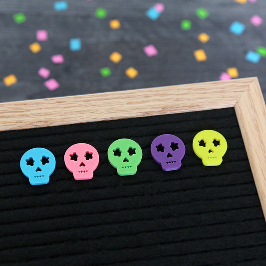 Sugar Skulls (Brights) - Día de los Muertos & Day of the Dead Letter Board / Letterboard Icon Collection