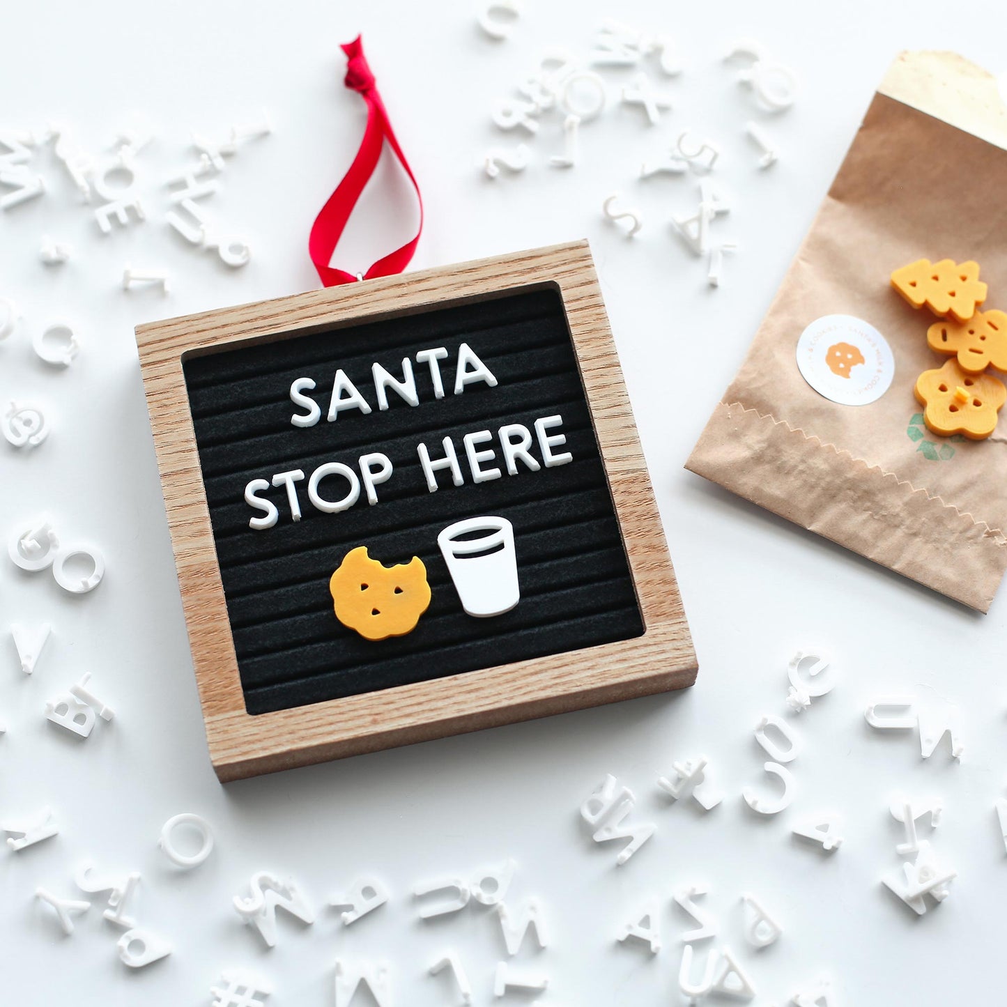 Mini Letterboard Ornament Kit • Custom Gift Tag • Mini Message Board