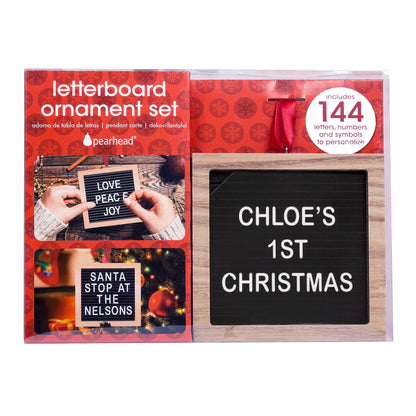 Mini Letterboard Ornament Kit • Custom Gift Tag • Mini Message Board