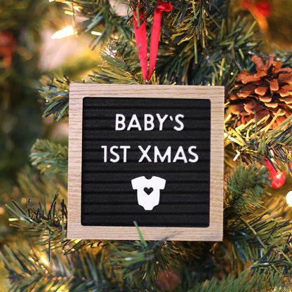 Mini Letterboard Ornament Kit • Custom Gift Tag • Mini Message Board