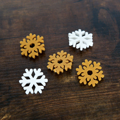 Snowflakes - Gold & White