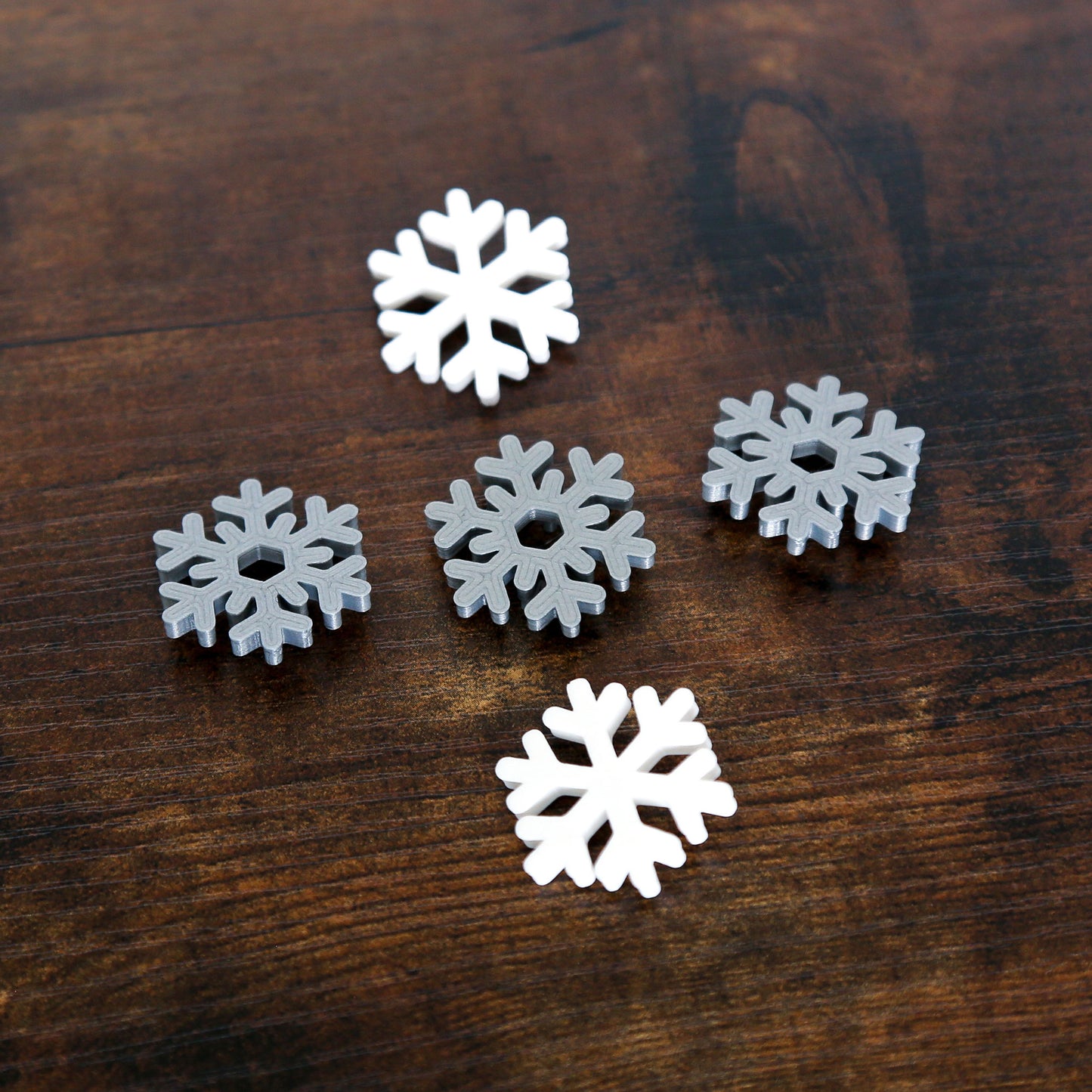 Snowflakes - Silver & White