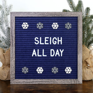 Snowflakes - Gold & White