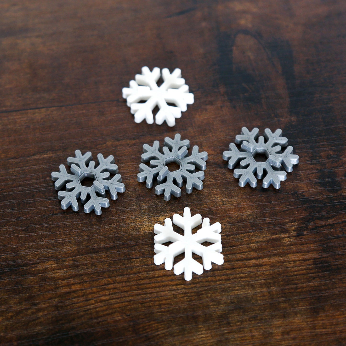 Snowflakes - Silver & White