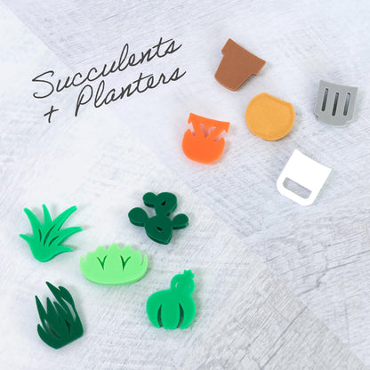 Succulents & Planters Bundle