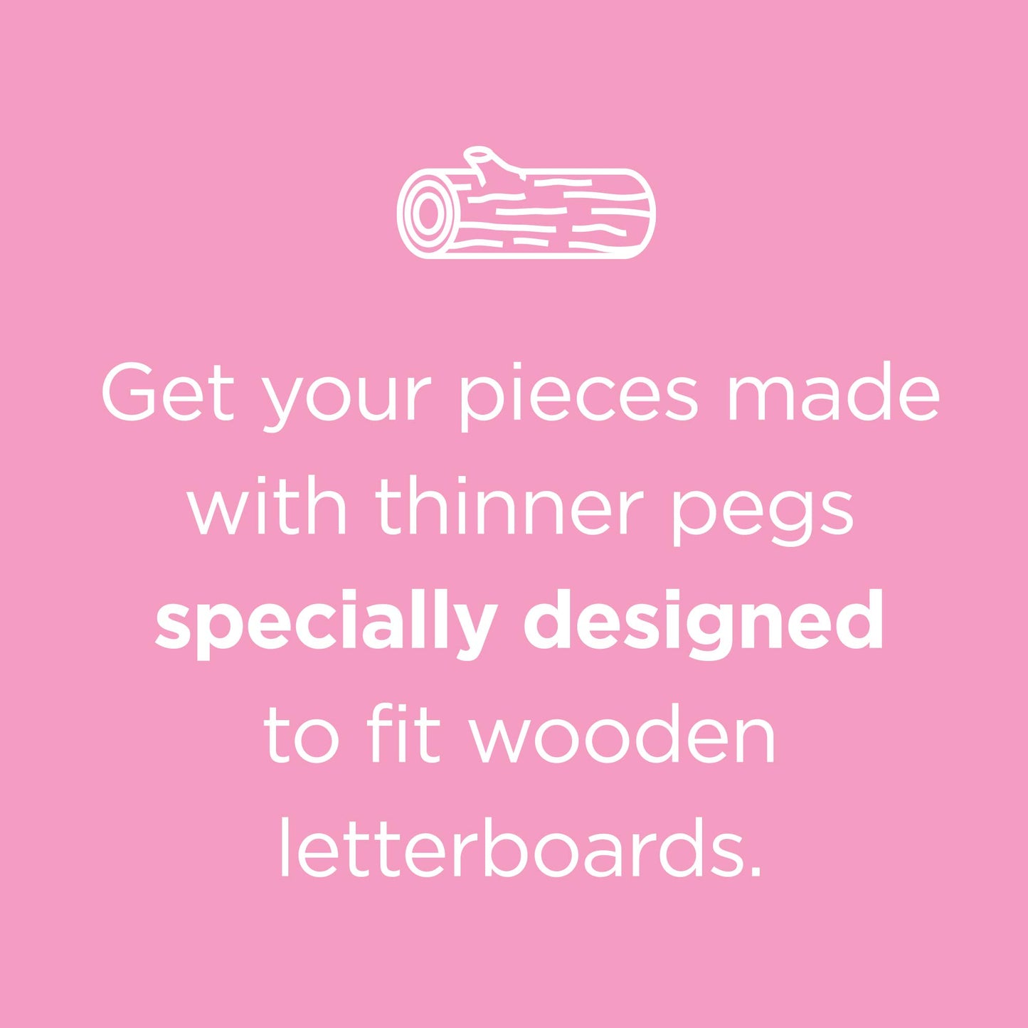 Wooden Letter Board Pegs - Custom Letterboard Icons for Wooden Letter Boards