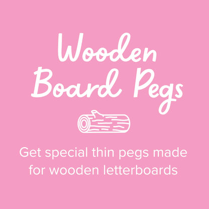 Wooden Letter Board Pegs - Custom Letterboard Icons for Wooden Letter Boards