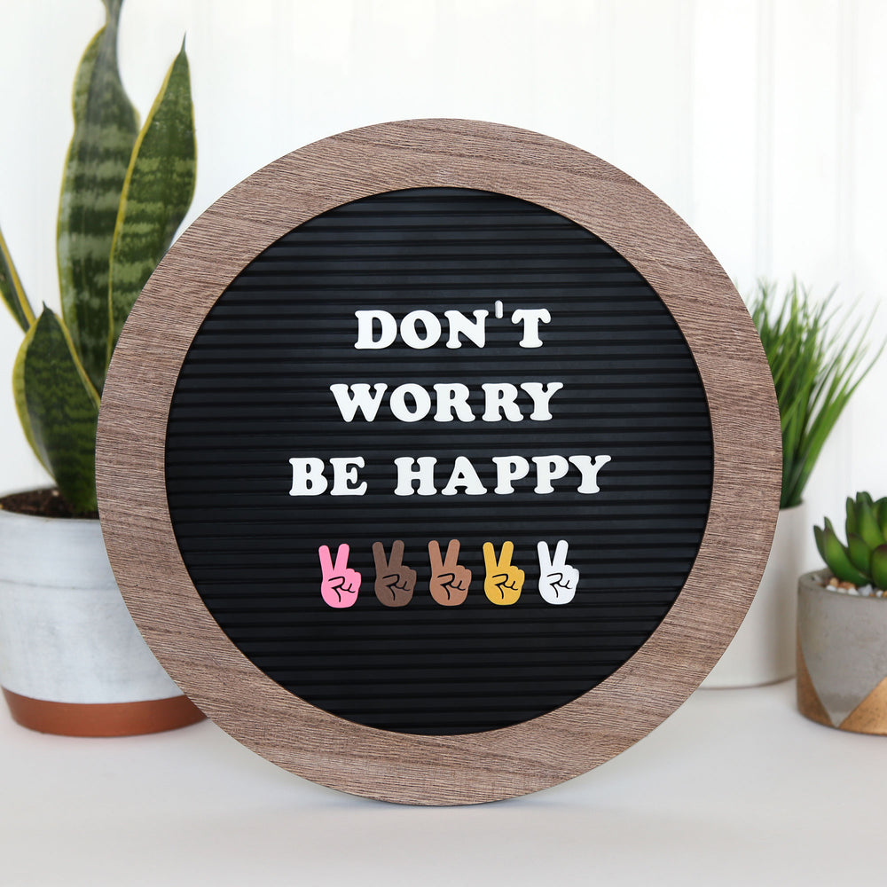 World Peace - Peace Sign & Equality Letter Board / Letterboard Icon Collection